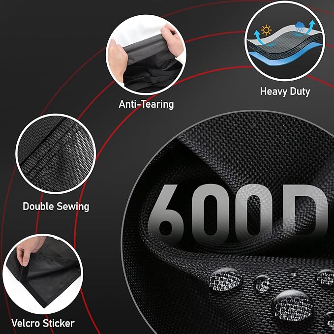 Zettum Treadmill Cover - 600D Treadmill Dust Cover Waterproof, Gym Equipment Running Machine Covers with Windproof Drawstring, Exercise Workout Equipment Protective for Home Indoor Outdoor