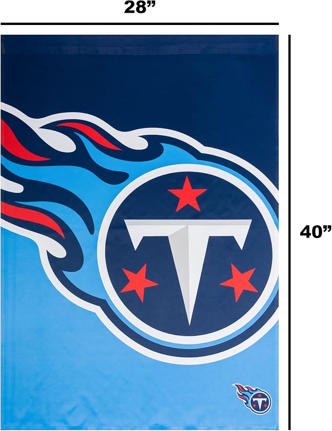 NFL Double Sided Team Logo Vertical Flag (40" x 28")