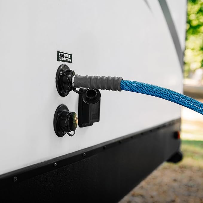 Camco TastePURE 10-Foot Premium Camper/RV Drinking Water Hose - Features a Heavy-Duty No-Kink Design with Strain Relief Ends & 5/8-Inch Inside Diameter - NSF Drinking Water Safe Certified (22823)