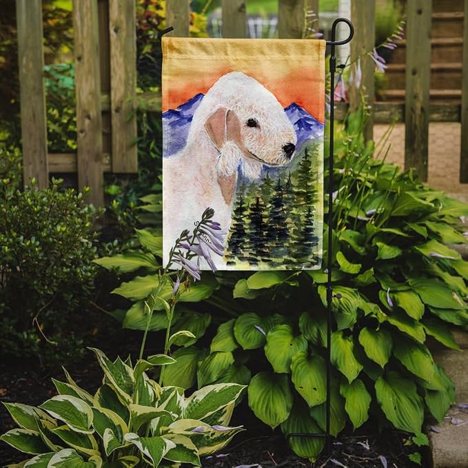Caroline's Treasures SS8158GF Bedlington Terrier Garden Flag Mailbox Flag Decorative Yard Flag Banner Outside Patio Artwork Yard Flower Beds, Garden Size, Multicolor