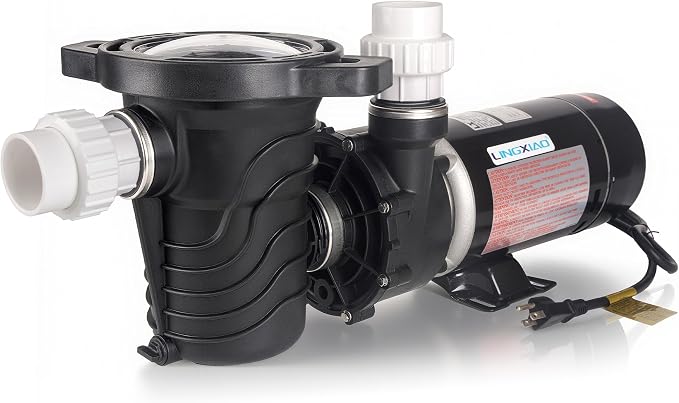 1.5 HP Above Ground Pool Pump 5706GPH 115V High-Efficiency | Single Speed, Low-Noise, UL Certified, Stainless Steel Shaft & Reinforced Thermoplastic, 1.5" Fittings, 2 Year Warranty