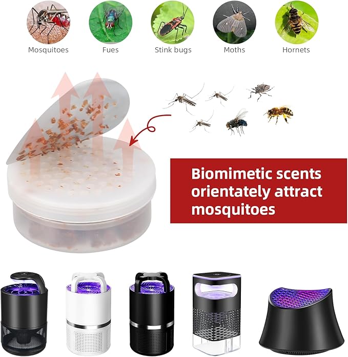 2026 Upgraded Pest Lures for Bug Zappers, 9 Pack Mosquitos Lure, 270 Day Lasting Lure Mosquito Attractant Bait Refill for Fly Traps, High Catch Rate Mosquito Attractant Indoor/Outdoor Traps