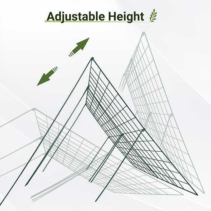 Cucumber Trellis for Garden - 4 Pack, 48" L x 24" W Garden Trellis for Climbing Plants Outdoor with Support Structures, A Frame Trellis for Climbing Vegetables Peas, Vine, Bean