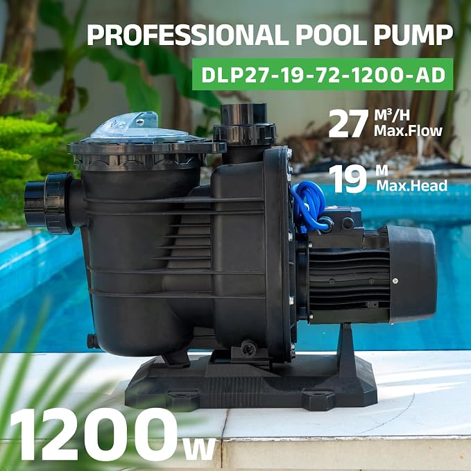 Solar Powered Pool Pump, AC/DC 1.6 HP 119 GPM，Solar Pool pump Kit | Panel Guide: 1600 W + | Voc < 450 V , Solar Water Pump Kit
