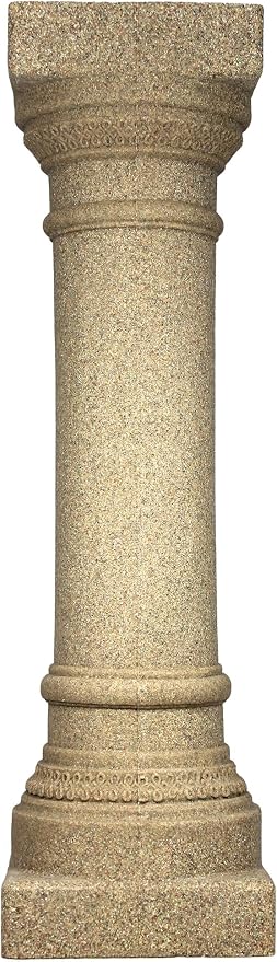 Emsco Group 2300-1AZ Greek Column Statue – Natural Sandstone Appearance – Made of Resin – Lightweight – 32” Height