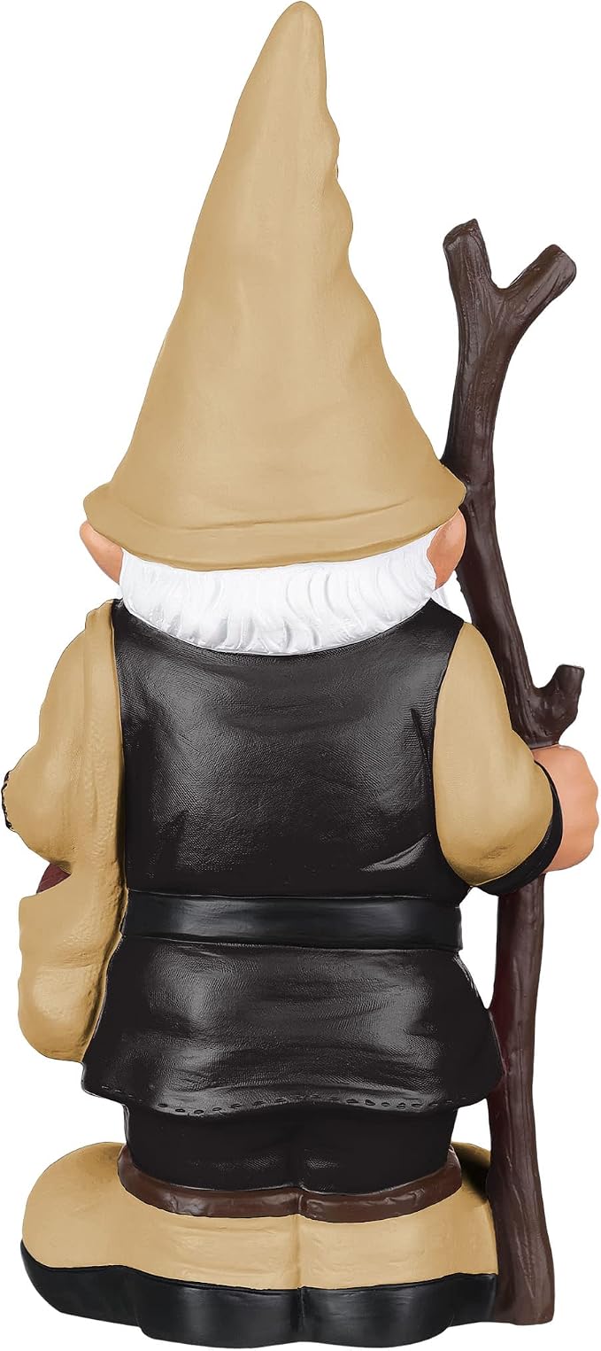 FOCO NFL Team Logo Holding Stick Garden Statue Outdoor Gnome