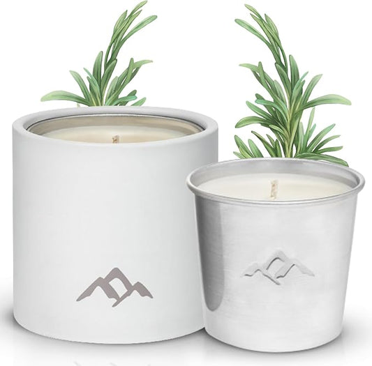 Murphy's Naturals Refillable Mosquito Repellent Candle, White, 9 oz | Soy & beeswax blend with rosemary, peppermint, citronella & lemongrass oils; 30-hour burn time; refills sold separately