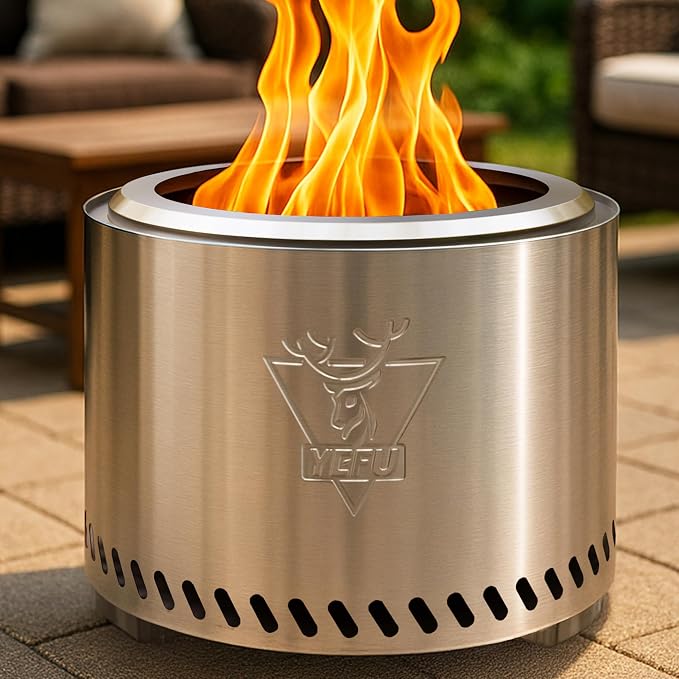 YEFU 19 inch smokeless fire pit