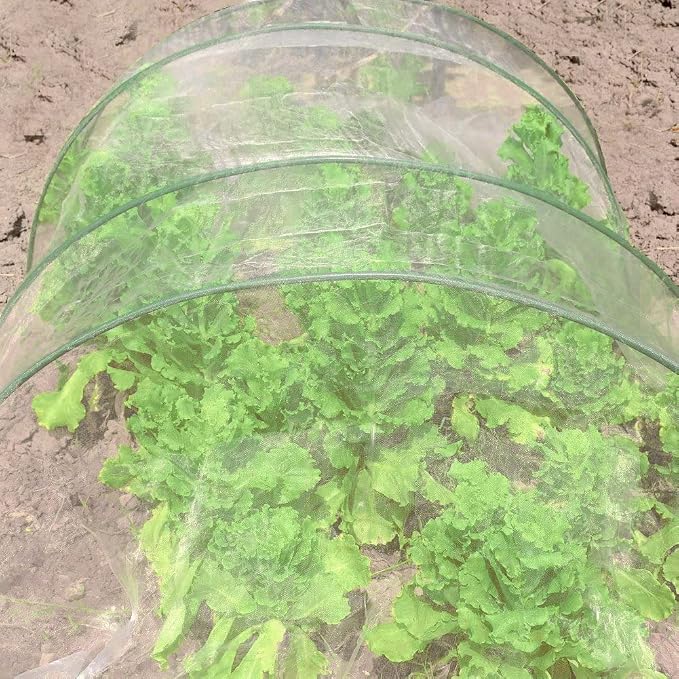Roll Packed 5x100FT Garden Netting, Fine Mesh Pest Barrier Protect Your Plant Fruits Flower, Insect Bird Protection Netting for Raised Beds Greenhouse Hoops