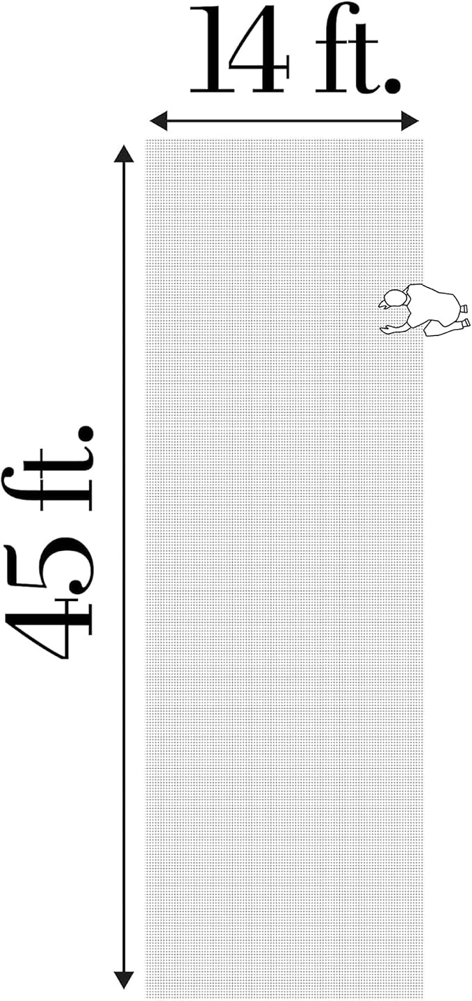 Dalen Bird-X Protective Mesh Netting for Fruit Trees, Berries, Vegetables - 14 ft x 45 ft, Black Garden Netting, 5/8-inch Mesh - Helps Deter Birds & Garden Pests, Made of Weather-Resistant Plastic