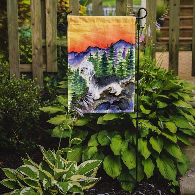 Caroline's Treasures SS8222GF Dandie Dinmont Terrier Garden Flag Mailbox Flag Decorative Yard Flag Banner Outside Patio Artwork Yard Flower Beds, Garden Size, Multicolor