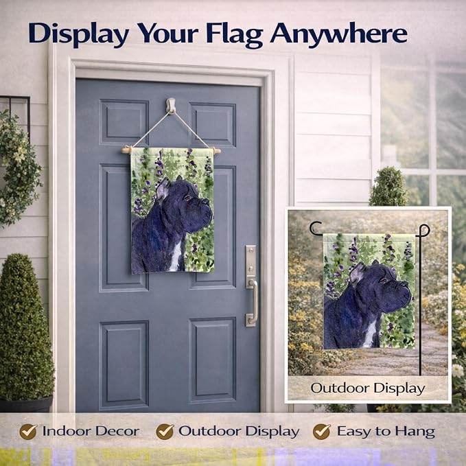 Caroline's Treasures SS8841GF Cane Corso Garden Flag Mailbox Flag Decorative Yard Flag Banner Outside Patio Artwork Yard Flower Beds, Garden Size, Multicolor