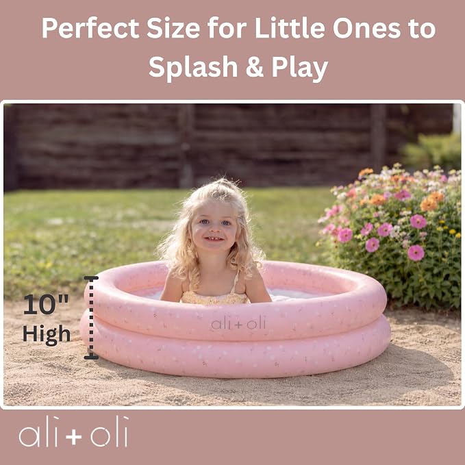 Ali+Oli Summer Collection, Swim Seat for Baby, Swim Ring for Kids, Arm Floaties for Toddlers, Kiddie Pool for Infant, Inflatable Ball Pit