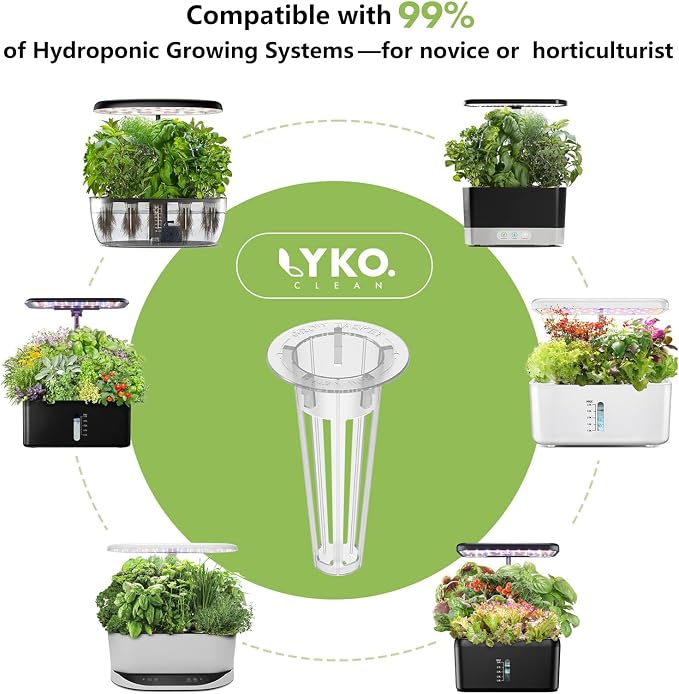 Quality Herb Seed Pod Kit for AeroGarden, iDOO, Ahopegarden - Compatible with All Hydroponic Indoor Garden Systems, High Germination, Includes Basil, Parsley, Mint, Cilantro, Liquorice, 7 pods
