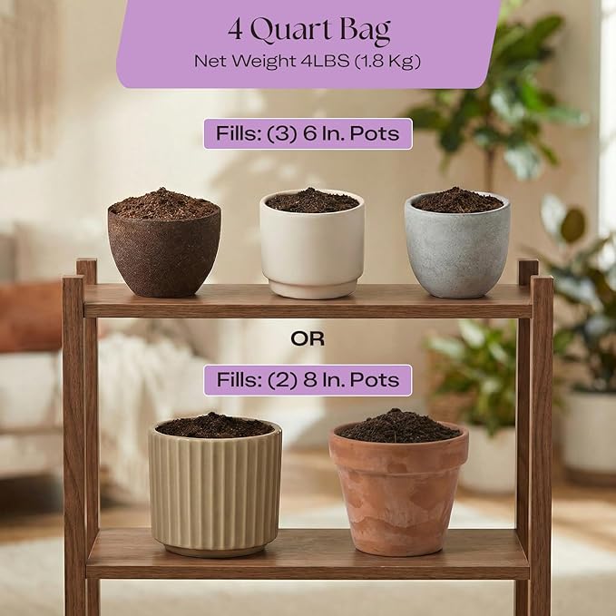 Rosy Soil Orchid Potting Mix, 4 Quarts | Peat-Free Orchid Soil for Repotting, Phalaenopsis, Cattleya, Dendrobium, Biochar & Mycorrhizae Blend for Indoor Gardening