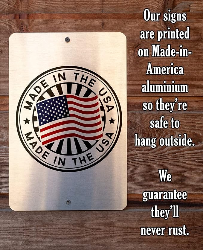 Metal Sign - Sloth Parking - Durable Metal Sign - Use Indoor/Outdoor - Cute and Funny Parking Lot or Garage Decor and Gift Under $20 (8" x 12")