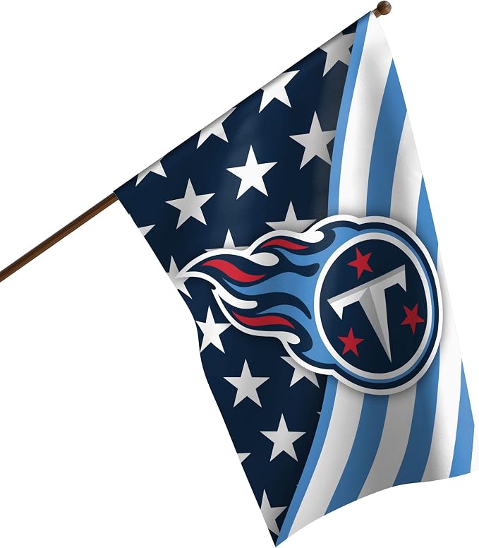 NFL Double Sided Team Logo Vertical Flag (40" x 28")
