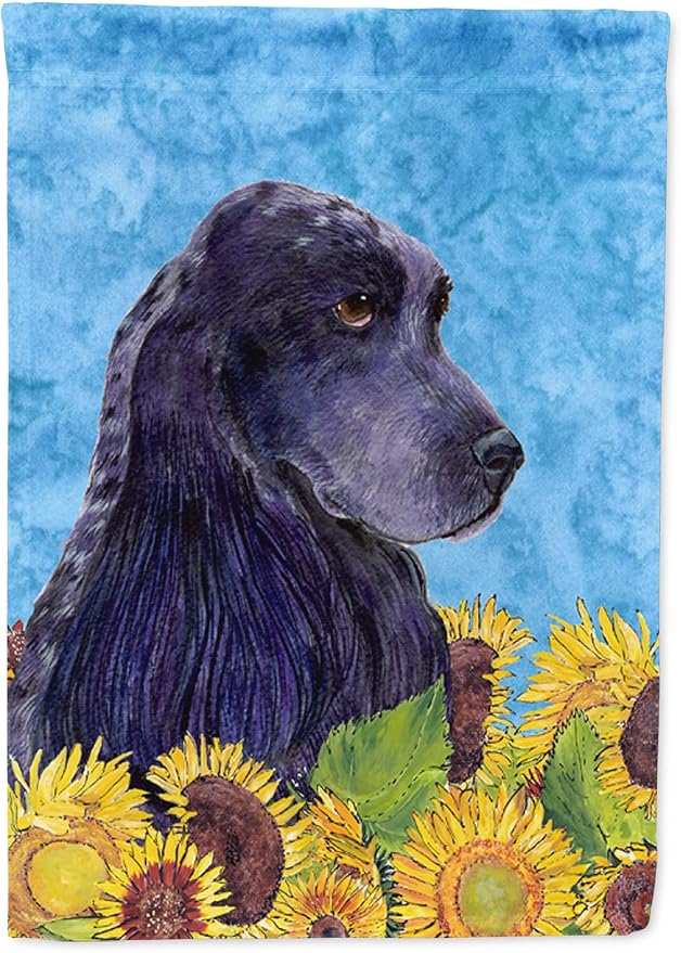 Caroline's Treasures SS4240GF Cocker Spaniel in Summer Flowers Garden Flag Mailbox Flag Decorative Yard Flag Banner Outside Patio Artwork Yard Flower Beds, Garden Size, Multicolor
