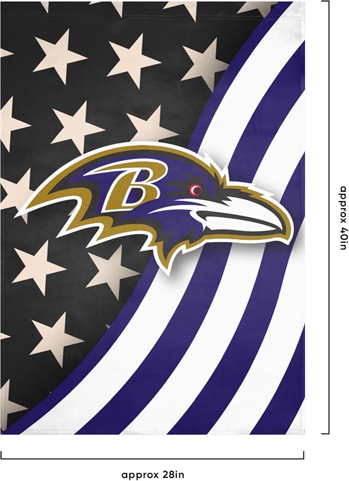 NFL Double Sided Team Logo Vertical Flag (40" x 28")