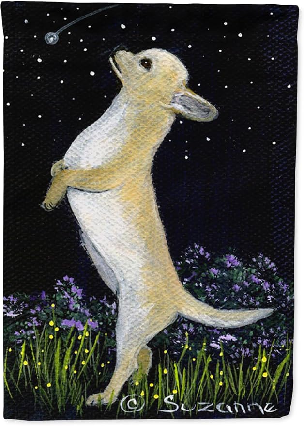 Caroline's Treasures SS8152GF Chihuahua Garden Flag Mailbox Flag Decorative Yard Flag Banner Outside Patio Artwork Yard Flower Beds, Garden Size, Multicolor