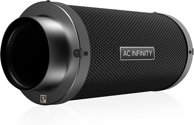 AC Infinity Air Carbon Filter 12 " with Premium Australian Virgin Charcoal. | For Inline Duct Fan, Odor Control, Hydroponics, Grow Rooms