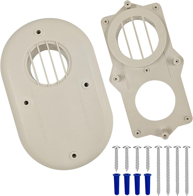 SP20286 3-Inch Vent Horizontal Vent Termination Kit, with Screws | for Outside Wall, Water Heater Replacement Part