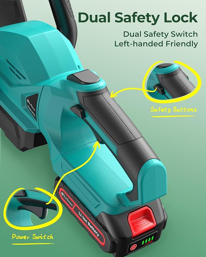 22'' Cordless Hedge Trimmer with 2 Rechargeable Batteries & Charger, 3000RPM Brushless Electric Handheld Bush Clipper, 180° Rotatable Head, 2/3'' Blade Gap, Gardening Gifts for Father’s Day