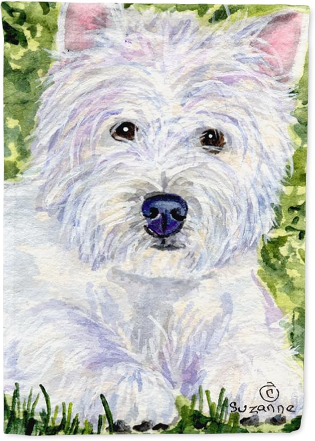 Caroline's Treasures SS8835GF Westie Garden Flag Mailbox Flag Decorative Yard Flag Banner Outside Patio Artwork Yard Flower Beds, Garden Size, Multicolor