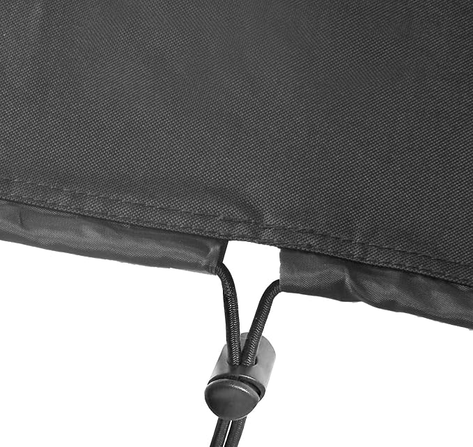 Generator Cover Waterproof, Heavy Duty Thicken 600D Polyester with Elastic Drawstring, Weather/UV Resistant Generator Cover for Universal Portable Generators 3000-5000 Watt (25''L x 24''W x21''H)