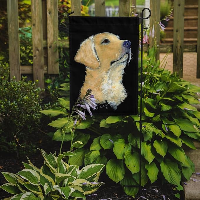 Caroline's Treasures SS8960GF Golden Retriever Garden Flag Mailbox Flag Decorative Yard Flag Banner Outside Patio Artwork Yard Flower Beds, Garden Size, Multicolor