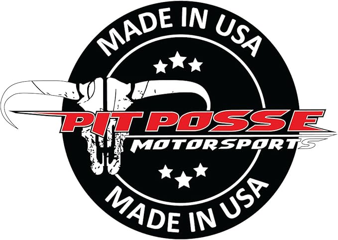 Pit Posse PP3352 5 Gallon Bucket Holder Rack Stand - Made in USA - Bucket Storage Mount for Garage, Enclosed Race Trailer, Automotive Work Shop, Snowmobile - Fits Yeti or Standard 5 Gal Buckets