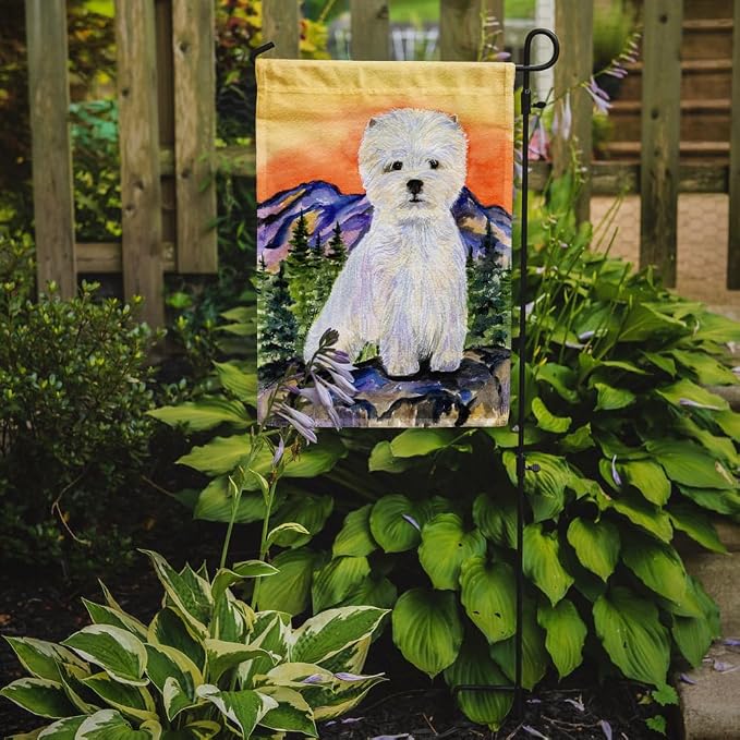 Caroline's Treasures SS8159GF Westie Garden Flag Mailbox Flag Decorative Yard Flag Banner Outside Patio Artwork Yard Flower Beds, Garden Size, Multicolor