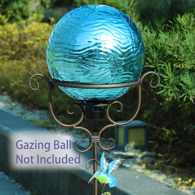 VCUTEKA Gazing Ball Stand, Metal Garden Gazing Globe Stand for 8-10" Balls | 30" H Gazing Balls Stand, Metal Gazing Globe Stand for 8-10 Inch Garden Gazing Globe, Indoor Outdoor Décor Accessories