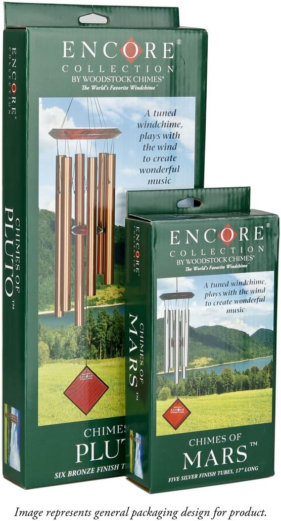 Woodstock Chimes Encore Collection, Chimes of Titan, 50'' Silver Wind Chimes for Outdoor, Patio, Home or Garden Décor (DCS50)