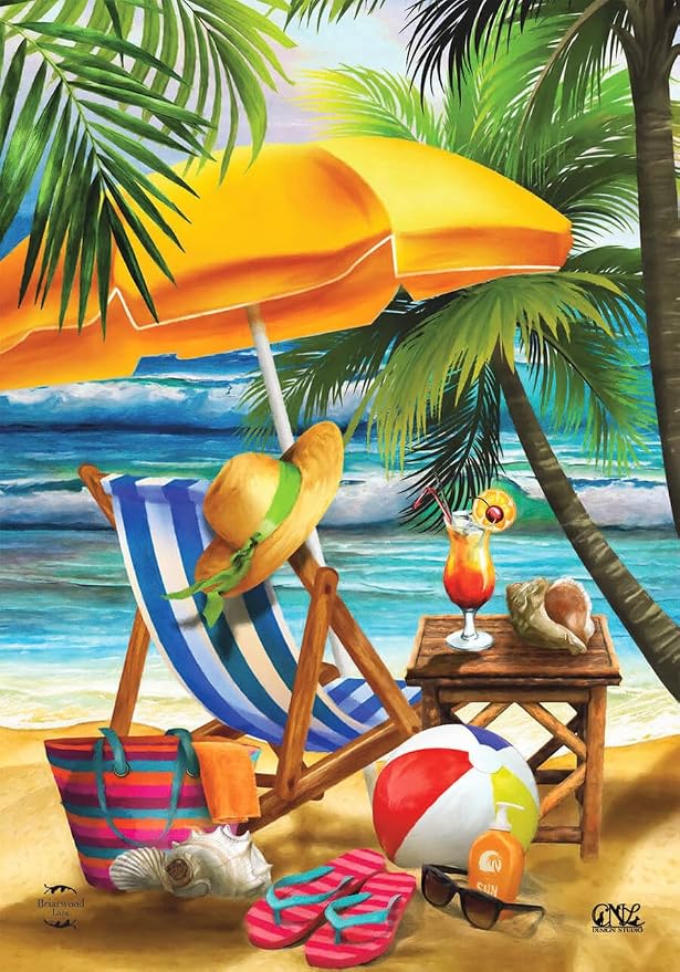 Briarwood Lane Welcome To Paradise Beach Summer House Flag
