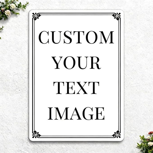 Custom Outdoor Metal Sign 14x18 Inch – Reflective Option, Single/Double Sided, Rust-Free Weatherproof Fade Resistant Aluminum