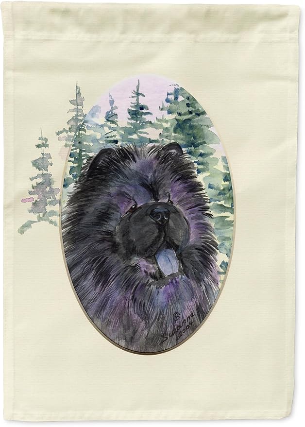 Caroline's Treasures SS8048GF Chow Chow Garden Flag Mailbox Flag Decorative Yard Flag Banner Outside Patio Artwork Yard Flower Beds, Garden Size, Multicolor