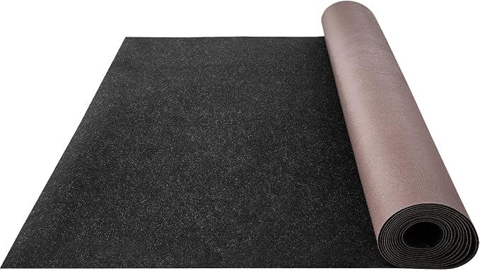 Happybuy 6 ft x 18 ft Black Marine Carpet for Boats Waterproof - 0.18" Thick Indoor Outdoor Rug Carpet Roll for Home Patio Porch Deck