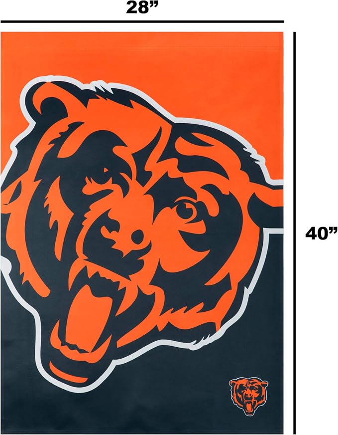 NFL Double Sided Team Logo Vertical Flag (40" x 28")