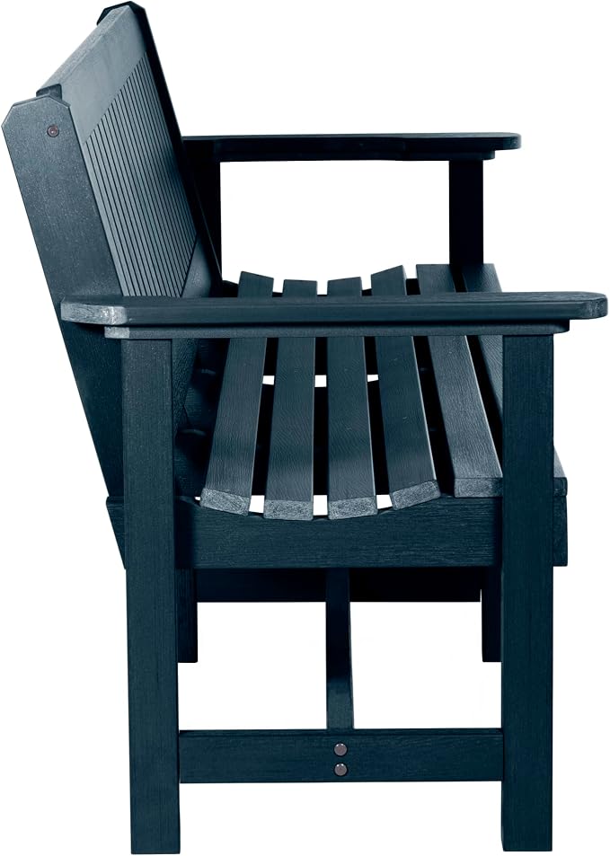 Sequoia Professional Commercial Grade Exeter Garden Bench, 6ft, Federal Blue