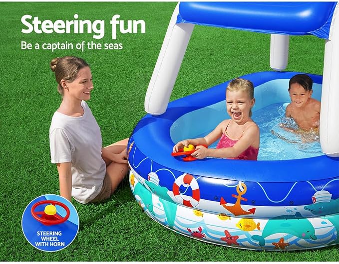 BESTWAY Sea Captain Family Pool, 213 x 155 x 132 cm 54370