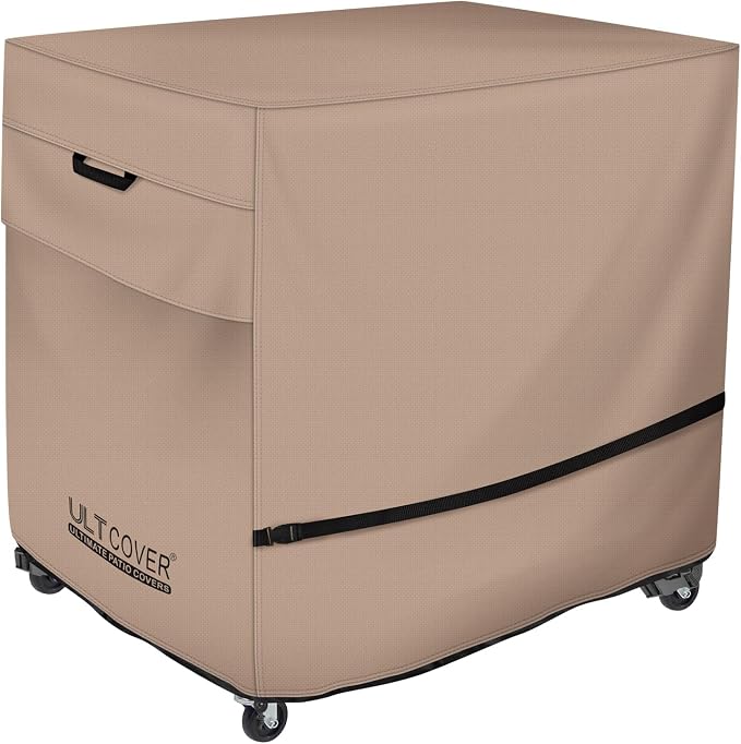 ULTCOVER Rolling Dining Prep Table Cart Cover 40L x 24W x 32H inch for Outdoor Garden Patio Kitchen Food Serving Worktable