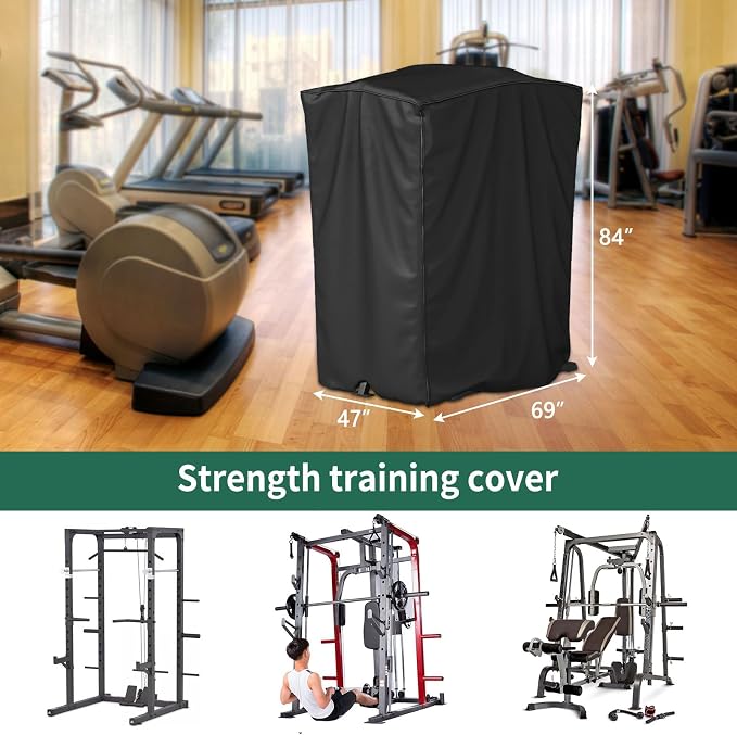 AKEfit Strength Training Cover, Waterproof & Dustproof Gym Rack Cover with Zipper,Fit for Indoor and Outdoor