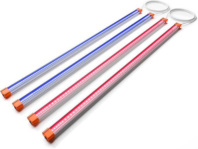 Spider Farmer SUPP-UV60 & IR30 LED Grow Light Bars Set 35.4" Long, 365-370nm UV & 730-745nm IR Supplemental Light for Indoor Plants, Grow Tents