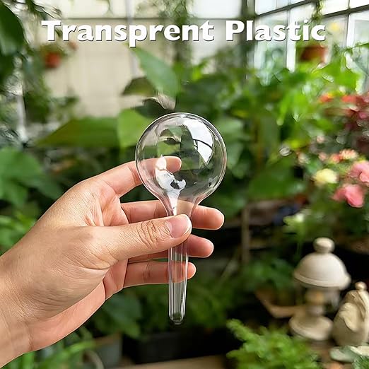 Plant Self Watering Devices – Automatic Watering Bulbs Self-Watering Stakes for Houseplants, Garden & Hanging Baskets Plant, Auto Waterer Globes Ideal for Vacation & Busy Schedules
