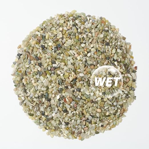 10lbs Natural Gravel Pebbles for Succulents and Cacti, 1/5 Inch Decorative River Stones – Perfect for Vases, Aquariums, Terrariums, and Outdoor Gardening, Mixed Colors (Jade, 10 Pounds)