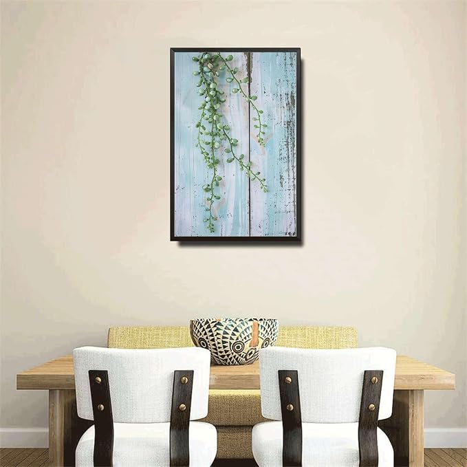 Metal Sign Tin Sign Vintage Wall Art Delicate String of Pearls Tin Sign for Vintage Paintings Shabby Chic Touch and Simple Beauty Admir Garden Metal Sign for Room 8×12 Inches with Metal Frame