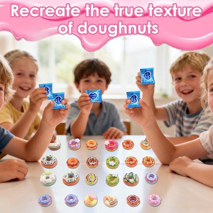 Mini Glow In The Dark Animal Resin Models, Resin Animals Mystery Bags, Individually Wrapped Blind Bags Tiny Animal Figurines, Collectible Mini Animals For Fairy Garden, DIY Crafts (200, Doughnut)