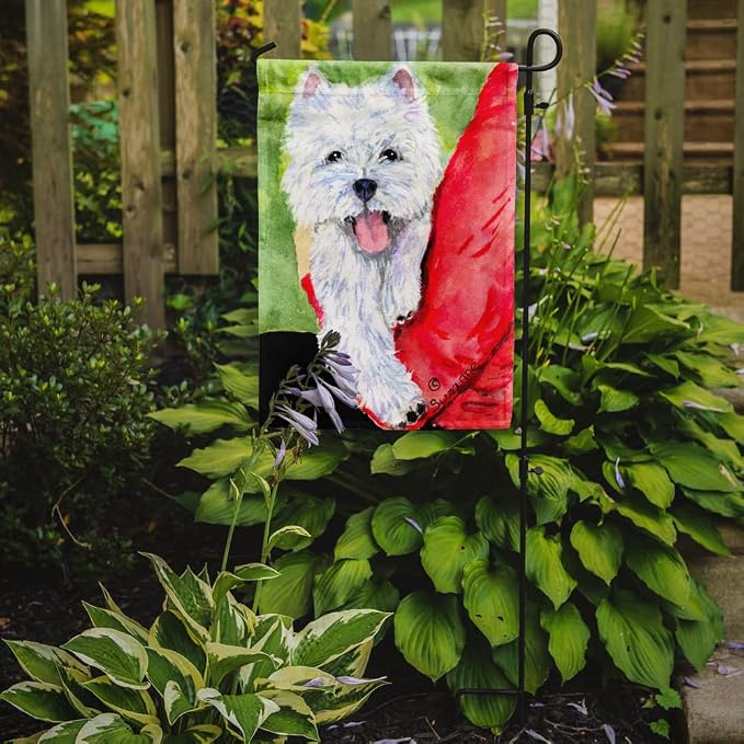 Caroline's Treasures SS8784GF Westie Garden Flag Mailbox Flag Decorative Yard Flag Banner Outside Patio Artwork Yard Flower Beds, Garden Size, Multicolor