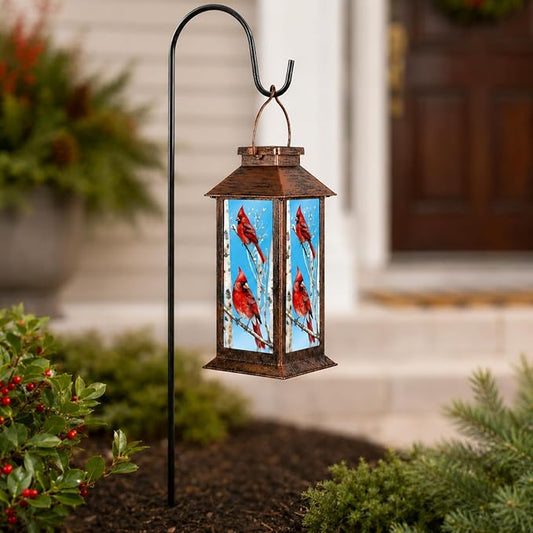 Solar Lanterns for Garden Decor, Waterproof Design Solar LED Hanging Lights for Yard, Patio, Lawn, and Porch, Gifts for Mom, Grandma(Tree Trunk)